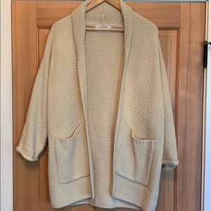 The JH Erinn Boyfriend Cardigan - Oat Milk